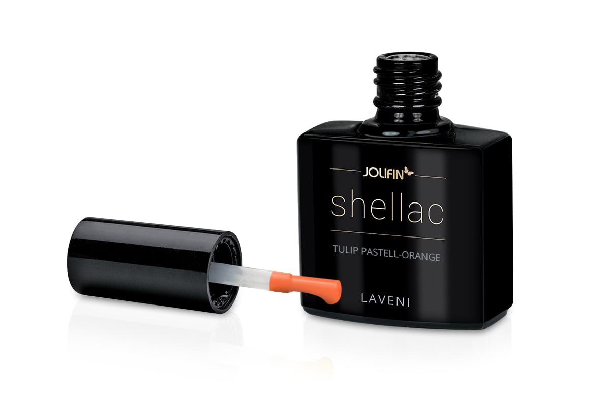 Jolifin LAVENI Shellac - tulip pastel-orange 10ml