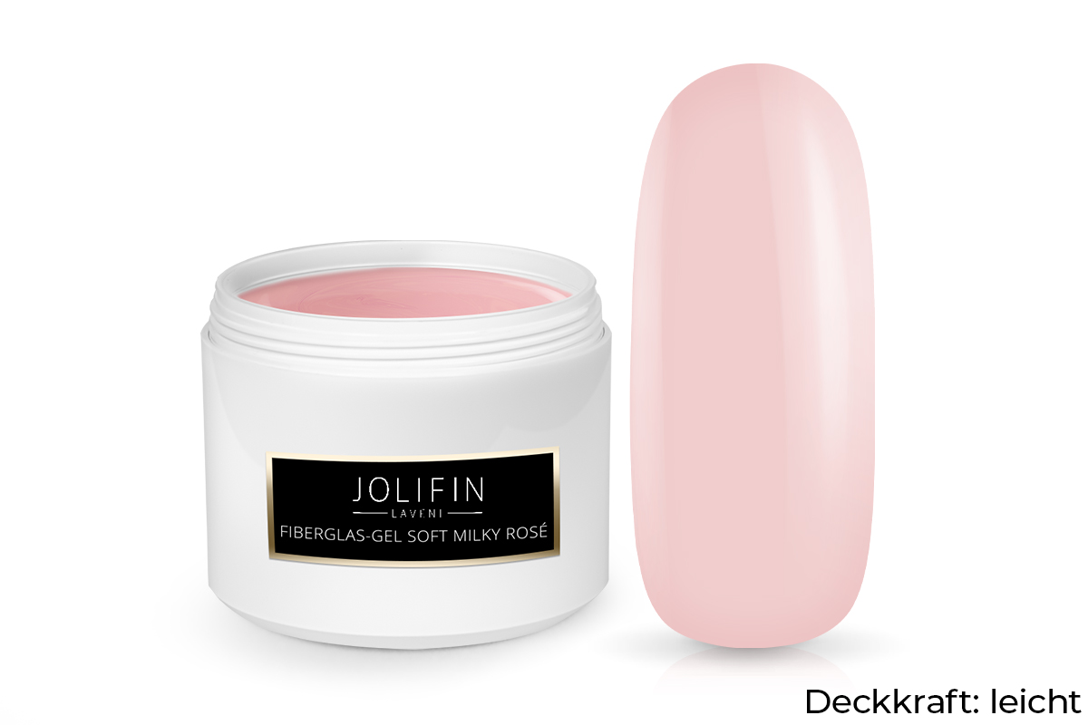 Jolifin LAVENI Refill - Fiberglas-Gel soft milky rosé 250ml