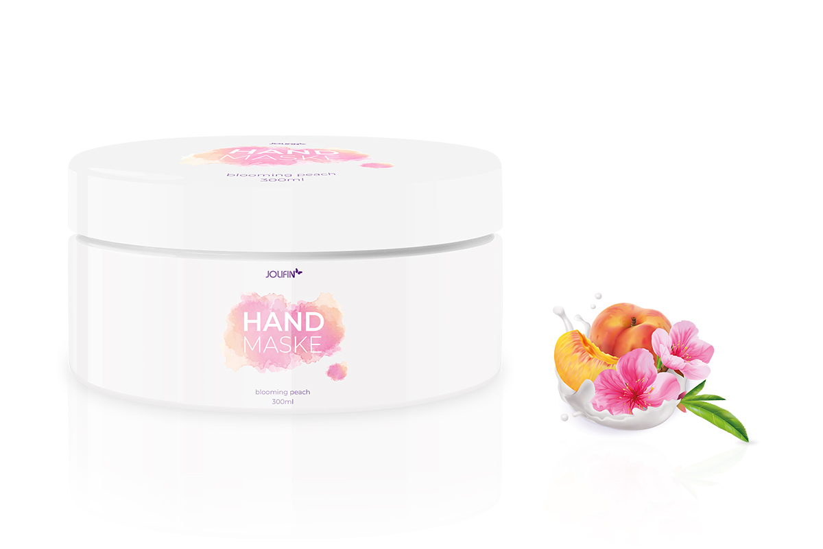 Jolifin hand mask - blooming peach 300ml