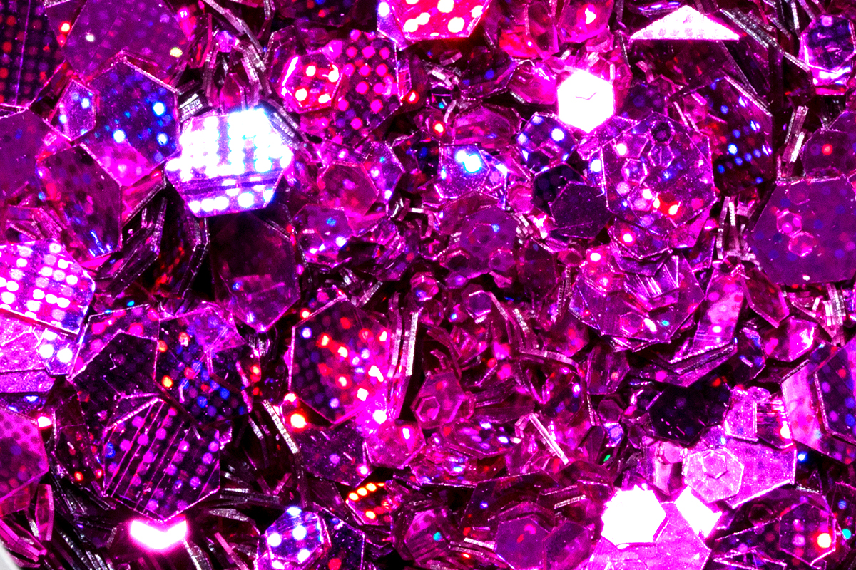 Jolifin Hexagon Glittermix - hypnotic magenta