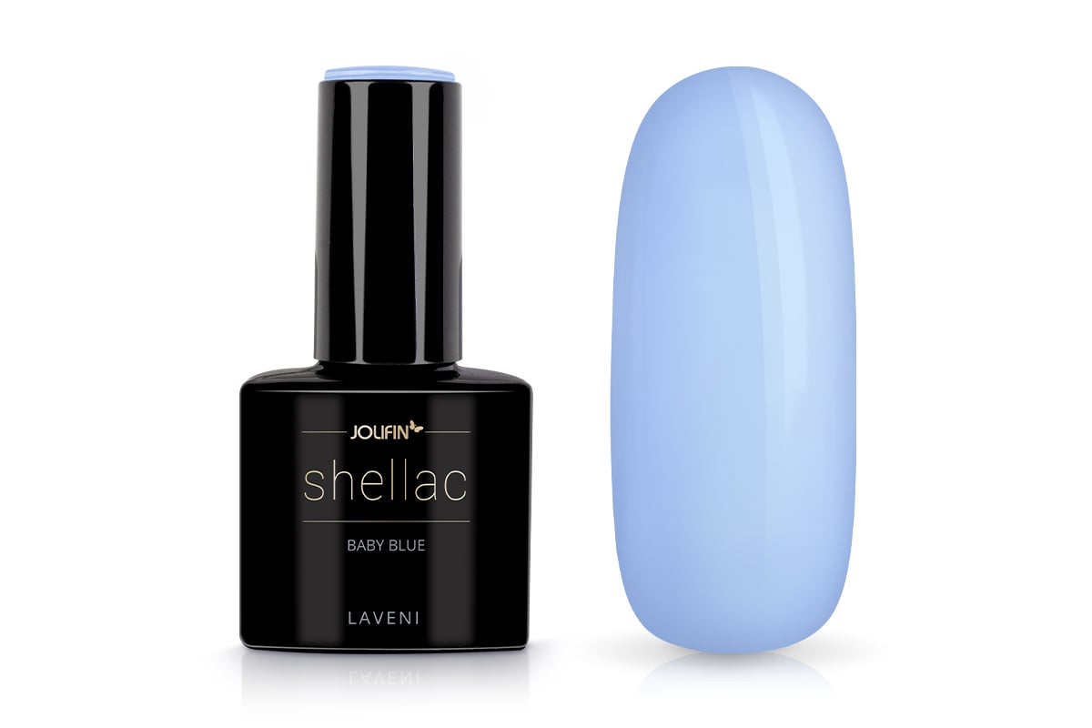 Jolifin LAVENI Shellac - baby blue 10ml